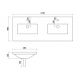 Meuble salle de bain TREVISE 1200 Blanc