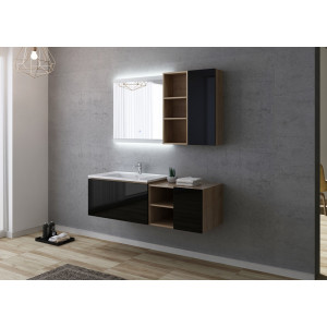 Ensemble de salle de bain ALASSIO 800 Noir