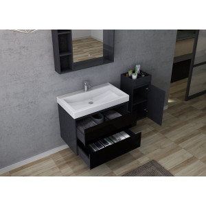 Détails colonne salle de bain suspendue BRIANZA 800