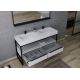 Meuble de salle de bain style industriel LAMEZIA 1400 Blanc