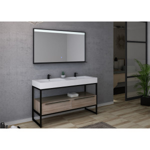 Meuble salle de bain LAMEZIA 1400 Scandinave