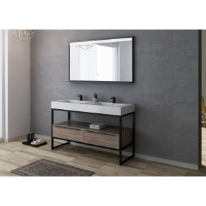 Double vasque tendance LAMEZIA 1400 Scandinave