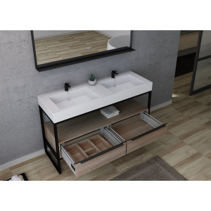 Double vasque tendance LAMEZIA 1400 Scandinave
