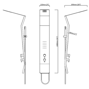 Cotes GA003 Colonne d'hydromassage