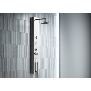 GS007 Colonne d'hydromassage en acier inoxydable miroir