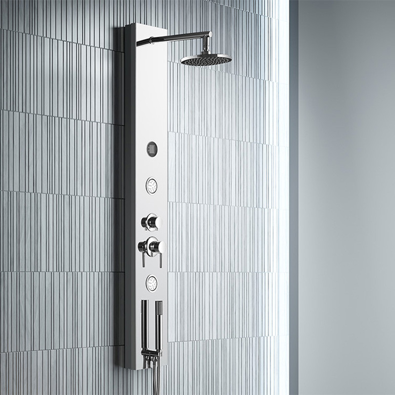 GS007 Colonne d'hydromassage en acier inoxydable miroir GS007 Colonne d'hydromassage en acier inoxydable miroir
