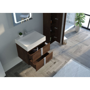 Meuble salle de bain simple vasque BOREAL 600
