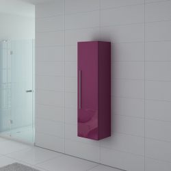 Meuble colonne PAL150AU salle de bain Aubergine