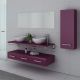 Meubles de salle de bain violet VIRTUOSE DUO Aubergine