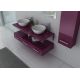 Meubles salle de bain VIRTUOSE DUO Aubergine