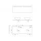 Plan d'installation meubles salle de bain VIRTUOSE DUO Noir