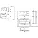 Plan FARALDI 1200 Béton et Blanc