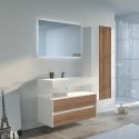 Meuble salle de bain Visenza 1000 Scandinave vintage et Blanc