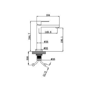 Robinet mitigeur MAGNOLIA Chrome
