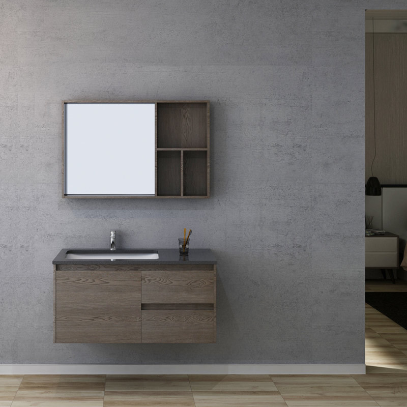 Meuble salle de bain BERGAME 1000 Chêne Gris Meuble salle de bain BERGAME 1000 Chêne Gris