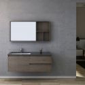 Meuble salle de bain BERGAME 1300 Chêne Gris