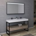 Meuble salle de bain LAMEZIA 1400 Scandinave