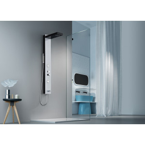 Colonne d'hydromassage noire et blanche G091