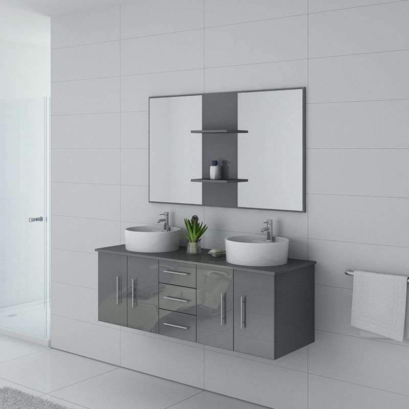 Meuble salle de bain CARSOLI Gris Taupe