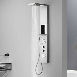 ES010 Colonne d'hydromassage avec dôme de pluie rectangulaire