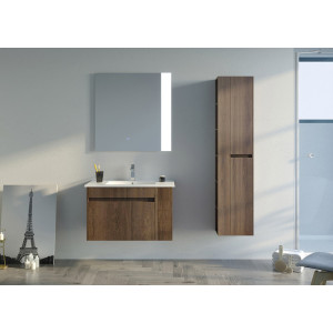 Meuble salle de bain BOVALINO 800 Chêne Foncé