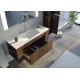 Grand meuble simple vasque BOVALINO 1200 Chêne Foncé