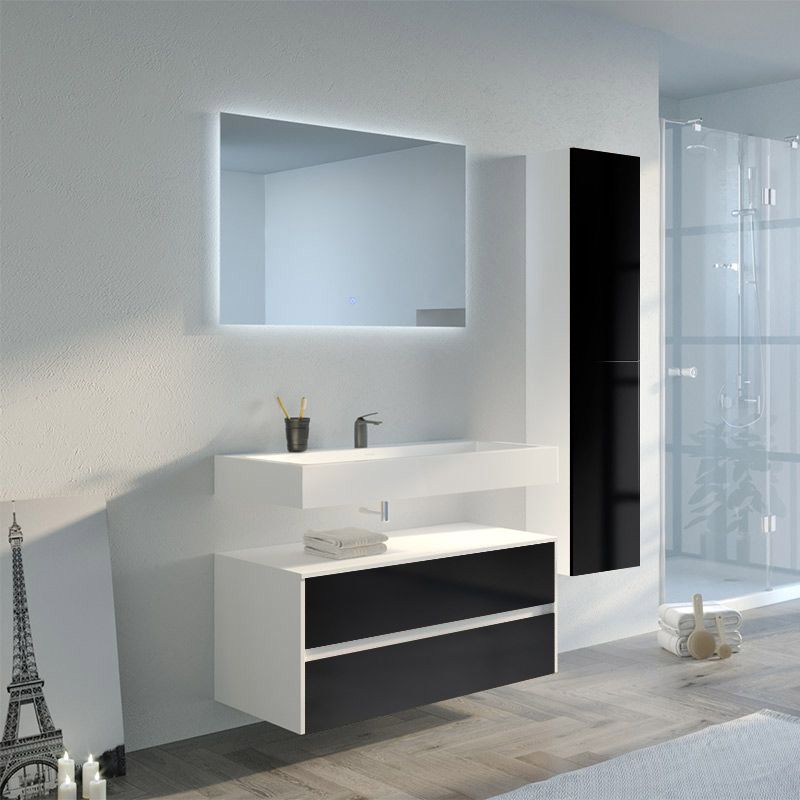 Meuble salle de bain VISENZA 1000 Noir