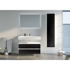 Ensemble de Meuble salle de bain VISENZA 1000 Noir