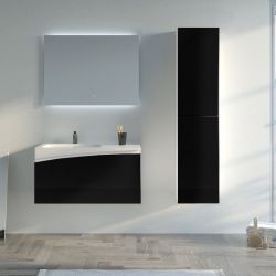 Meuble salle de bain CAGLIARI 900 Noir