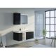 Meuble salle de bain LANCIANO 1200 Noir et Blanc