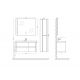 Dimensions meuble salle de bain AZAMARA 1000