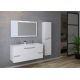 Meuble de salle de bain double vasque CALABRO 1200 Blanc