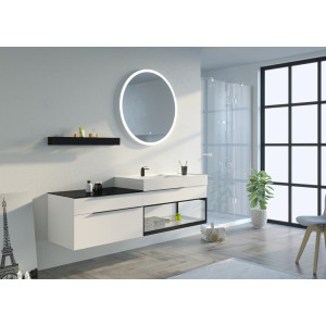 Meuble salle de bain Eleganzza 1800 Blanc