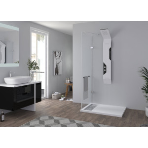 Receveur en gel coat ALICANTE Blanc 100x80 cm