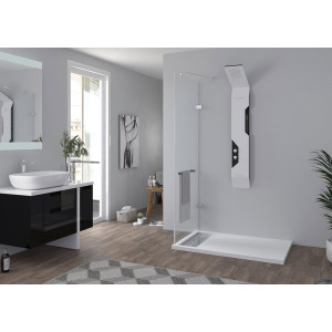 Receveur en gel coat ALICANTE Blanc 120x80 cm