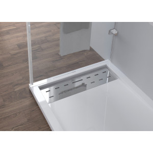 Receveur en gel coat ALICANTE Blanc 120x80 cm