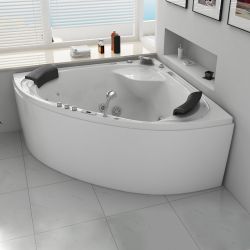 Baignoire balneo d'angle Canaima garantie 5ans par Distribain