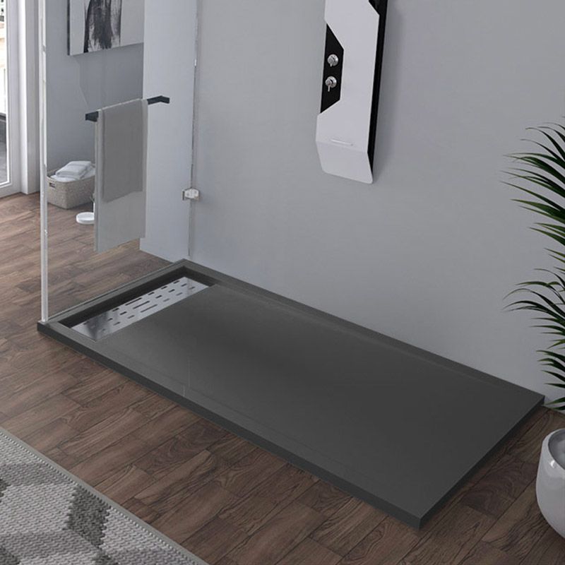 Receveur en gel coat ALICANTE Graphite 160x90cm