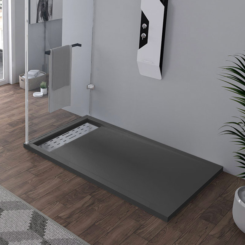 Receveur en gel coat ALICANTE Graphite 140x90cm Receveur en gel coat ALICANTE Graphite 140x90cm