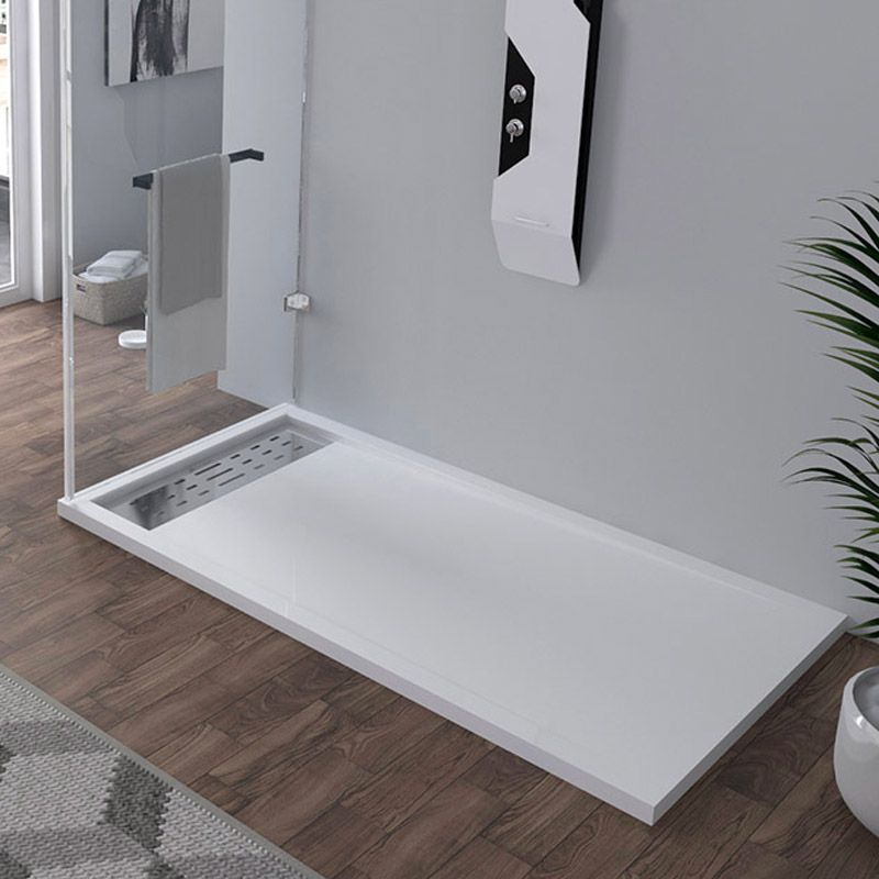 Receveur de douche extra plat 160x90, receveur 160x90 rectangulaire  ALICANTE Blanc - Salledebain Online