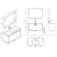 Meuble salle de bain LUMARZO 1000SC-N