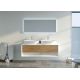 Meuble salle de bain BELLANO 1400 Bois naturel et Blanc