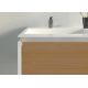 Meuble salle de bain FABRIZIA 1200 Bois naturel et Blanc