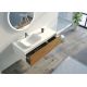 Meuble salle de bain MAZZEO 1200 Bois naturel et Blanc