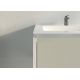 Meuble salle de bain FABRIZIA 1400 Beige galet et Blanc