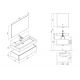 Meuble salle de bain AVELLINO 600B