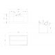 Meuble salle de bain SCORDIA 1000 Bois naturel et Blanc
