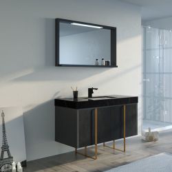 Meuble salle de bain FORENZA 1200 Noir