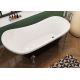 Baignoire îlot noire et blanche Cesano Black