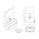 Meuble salle de bain AVELLINO 800SC